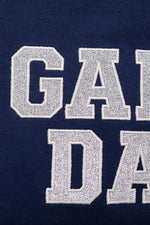 Hazel Blues® |  PREORDER: Embroidered Glitter Game Day Sweatshirt in Navy/Silver