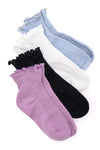 Hazel Blues® |  I'm Your Gal Frilly Socks Four Pack