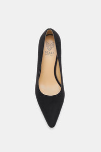 Hazel Blues® |  Beast Fashion Faux Suede Point Toe Pumps