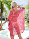 Hazel Blues® |  Slit Openwork V-Neck Cover Up