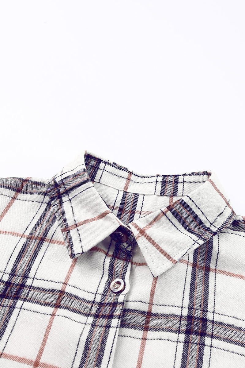 Hazel Blues® |  Plaid Button Up Long Sleeve Shacket