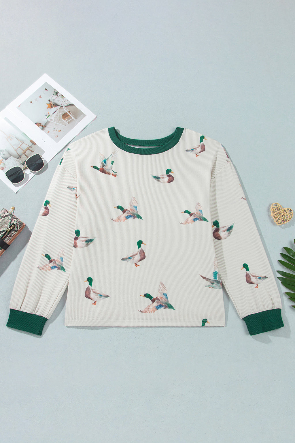 Hattie Brooke Beige Mallard Top