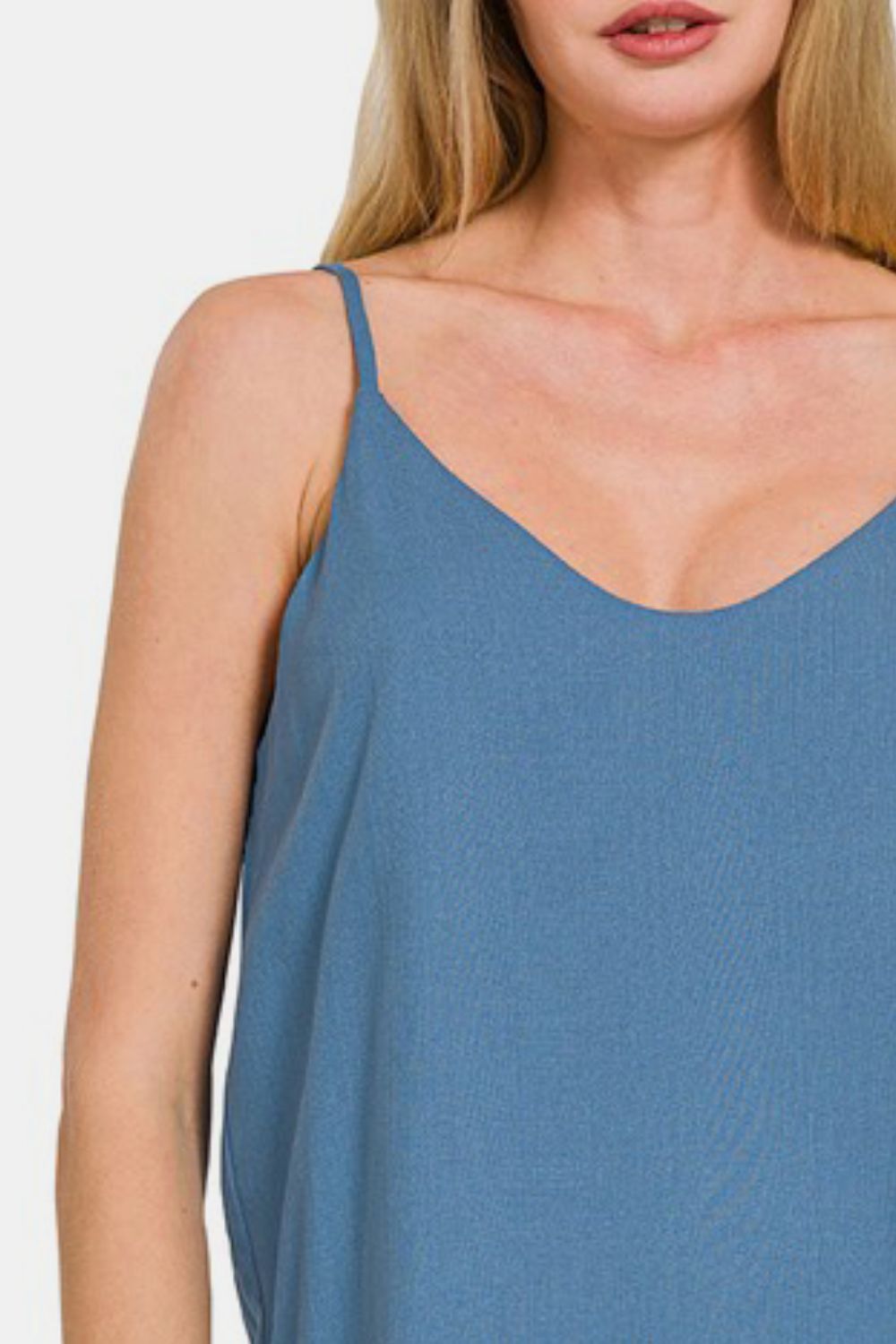 Hazel Blues® |  Zenana Two Layered Spaghetti Strap Cami