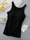 Hazel Blues® |  Round Neck Tank with Bra