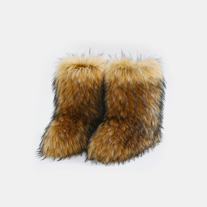 Hazel Blues® |  Thermal Fuzzy Platform Boots