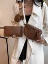 Hazel Blues® |  PU Leather Adjustable Strap Crossbody Bag with Coin Purse