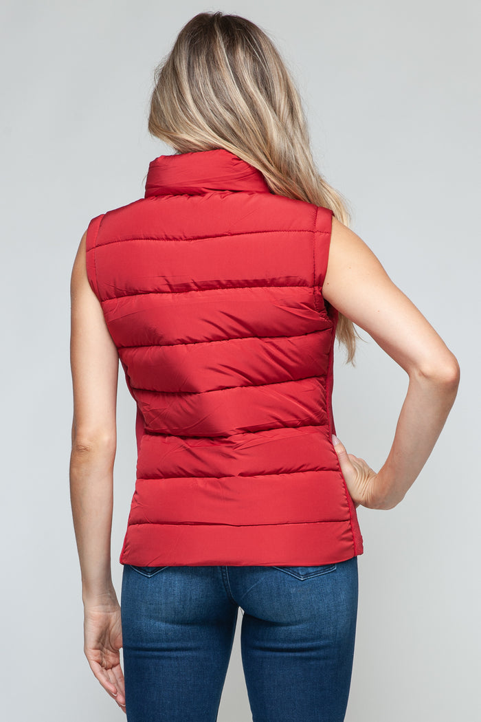 Hazel Blues® |  Snobbish Zip Up Turtleneck Vest with Pockets