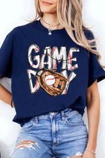 Hazel Blues® |  Blue GAME DAY TOUCH DOWN Graphic T Shirt