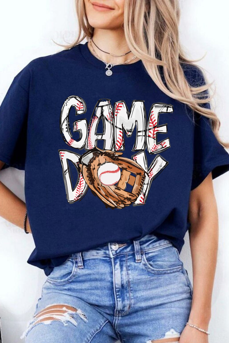 Hazel Blues® |  Blue GAME DAY TOUCH DOWN Graphic T Shirt