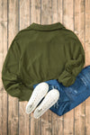 Hazel Blues® |  Half Zip Long Sleeve Sweatshirt