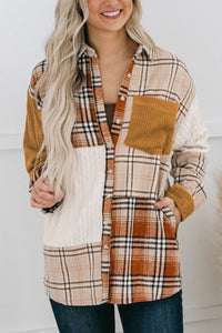 Hazel Blues® |  Plaid Button Up Long Sleeve Shacket