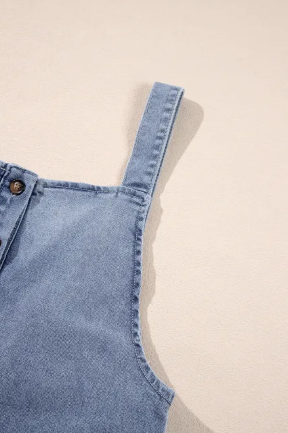 Hazel Blues® |  Wide Strap Denim Overalls with Pockets