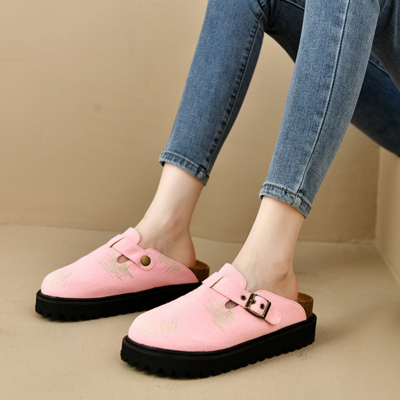 Hazel Blues® |  Round Toe Platform Loafers