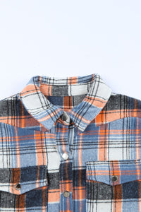 Hazel Blues® |  Plaid Collared Neck Long Sleeve Shirt