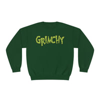 Hazel Blues® |  Grinchy Faux Glitter Graphic Sweatshirt