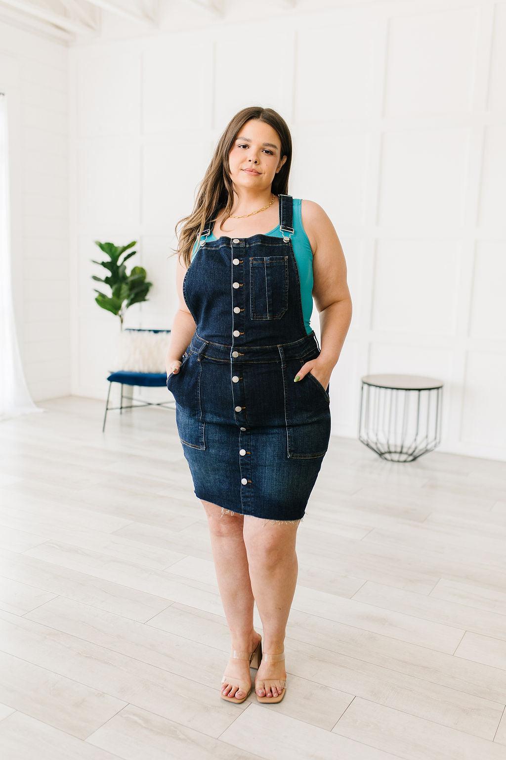 Hazel Blues | Agnes Denim Overall Dress 3XL Hazel Blues | Agnes Denim Overall Dress 3XL