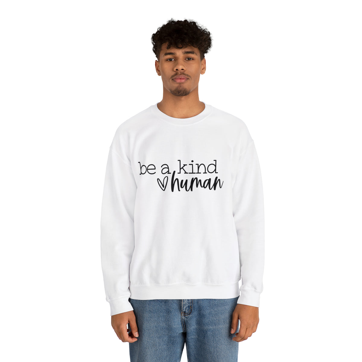 Hazel Blues® |  Be a Kind Human Crewneck Graphic Sweatshirt