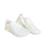 Hazel Blues® |  Mayo Glitter Sneakers in White