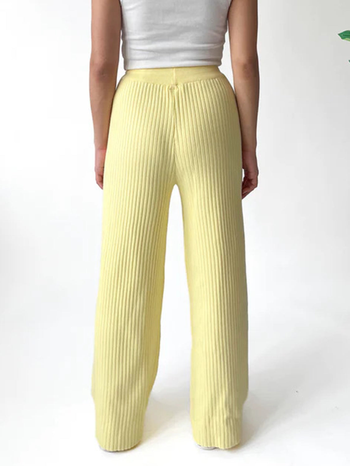 Hazel Blues® |  Ribbed Wide Leg Sweater Pants