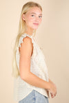 Hazel Blues® |  Picnic Petal Lace Detail Top