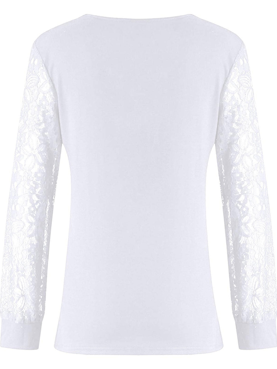 Hazel Blues® |  Lace Detail V-Neck Long Sleeve Blouse