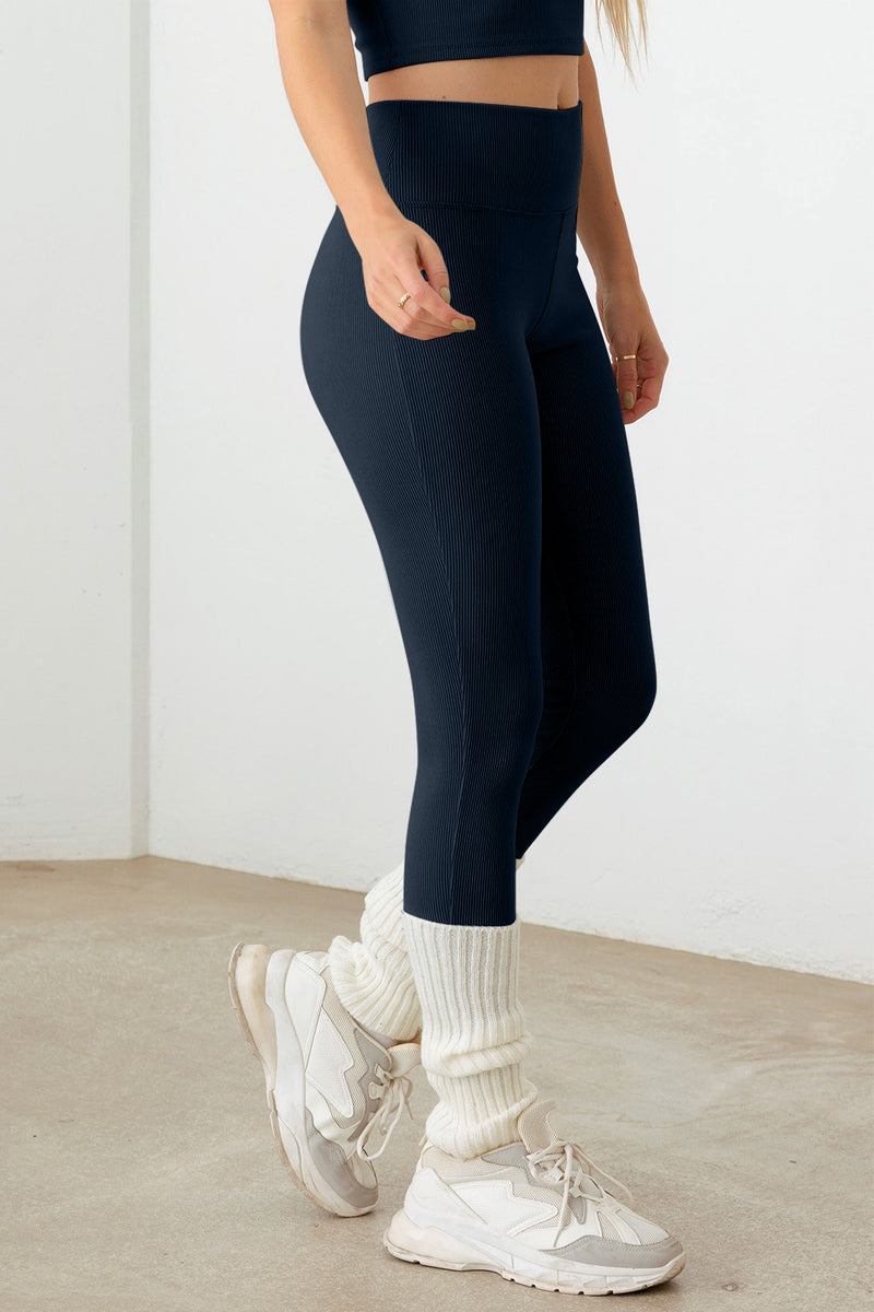 Hazel Blues® |  Le Lis Ribbed Crop Cami and High Waist Brushed Leggings Set