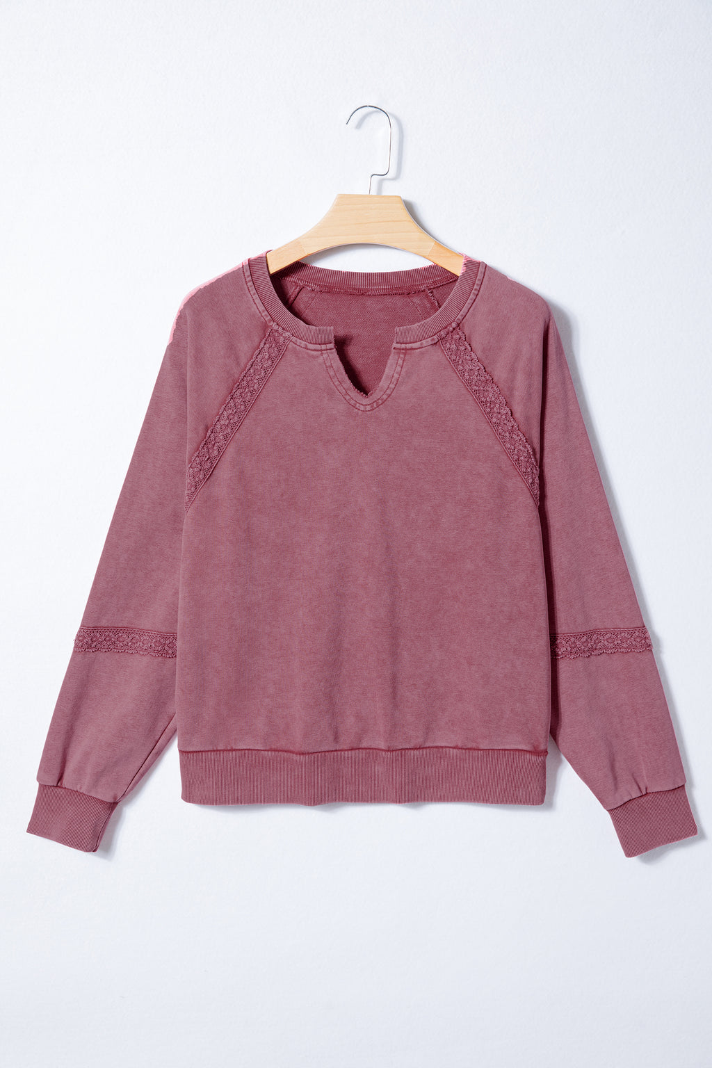 Francesca Gray Lace Oversized Sweatshirt