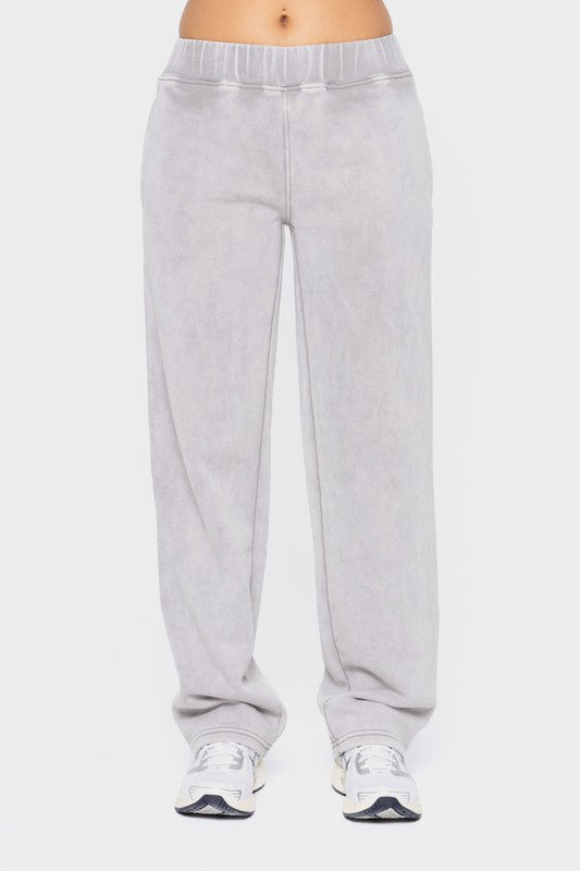 Hazel Blues® |  Mono B Elastic Waist Fleece Pants with Pockets