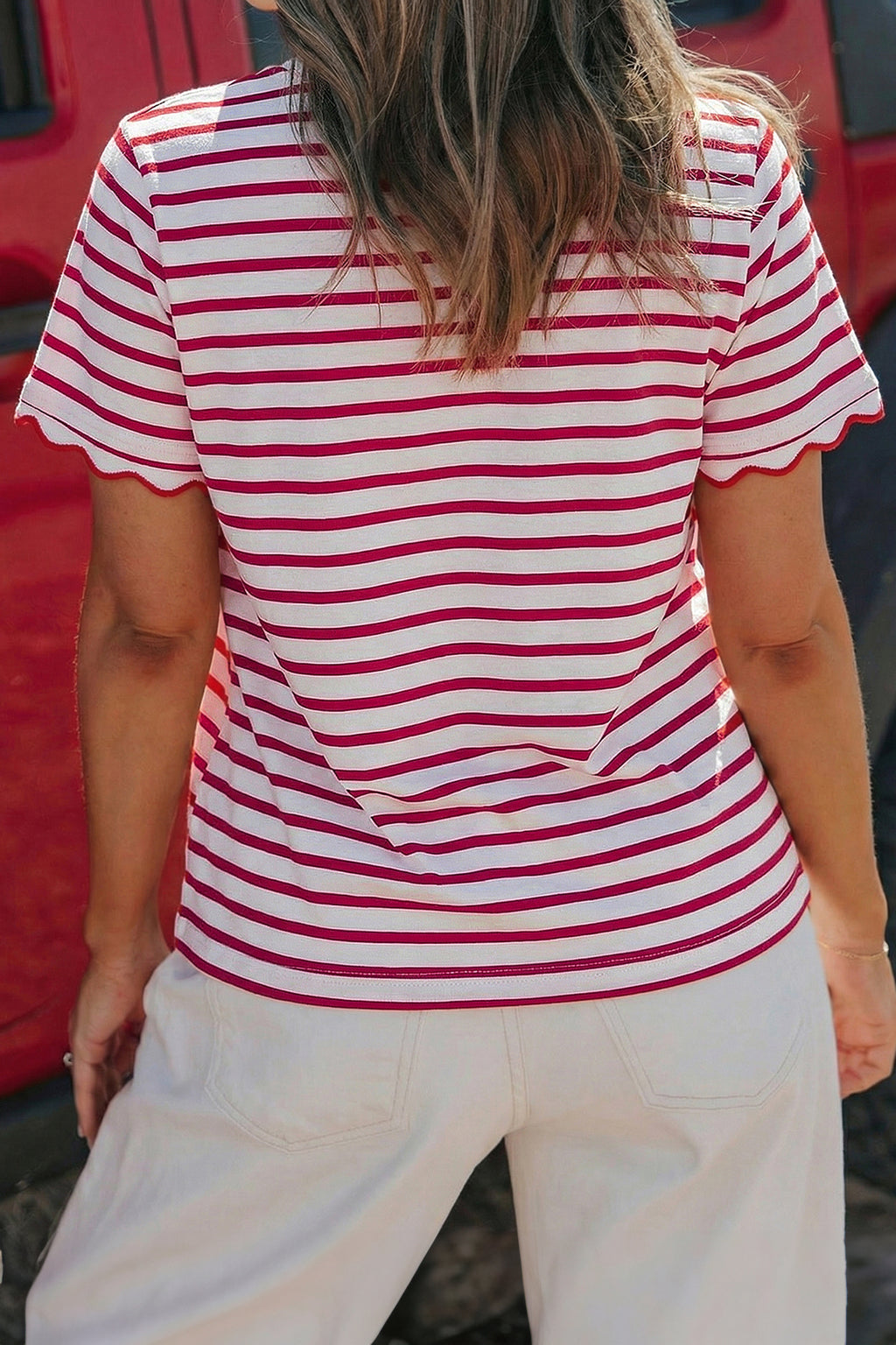 Stripe Right Shirt | Striped Round Neck Shirt