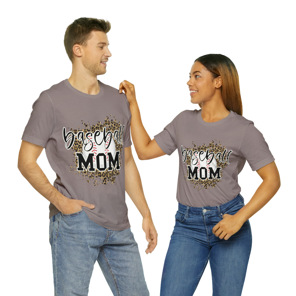 Hazel Blues® |  Baseball Mom Leopard Graphic Tee