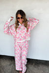 Hazel Blues® | Floral & Cheetah Easy Does it Pullover