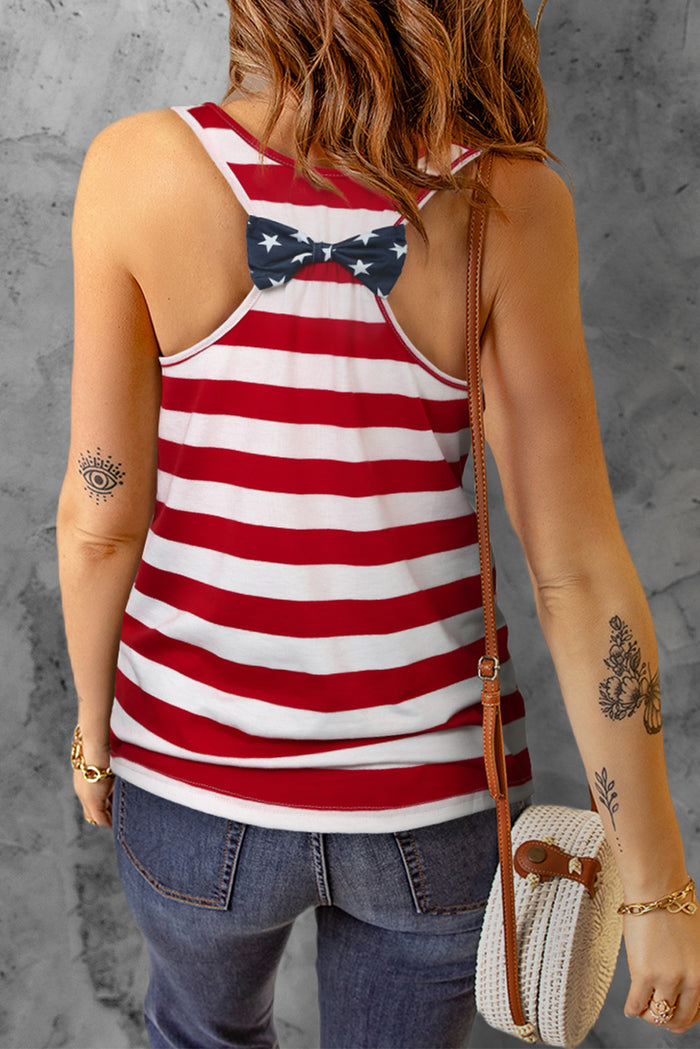 Hazel Blues® |  Star and Stripe Scoop Neck Tank