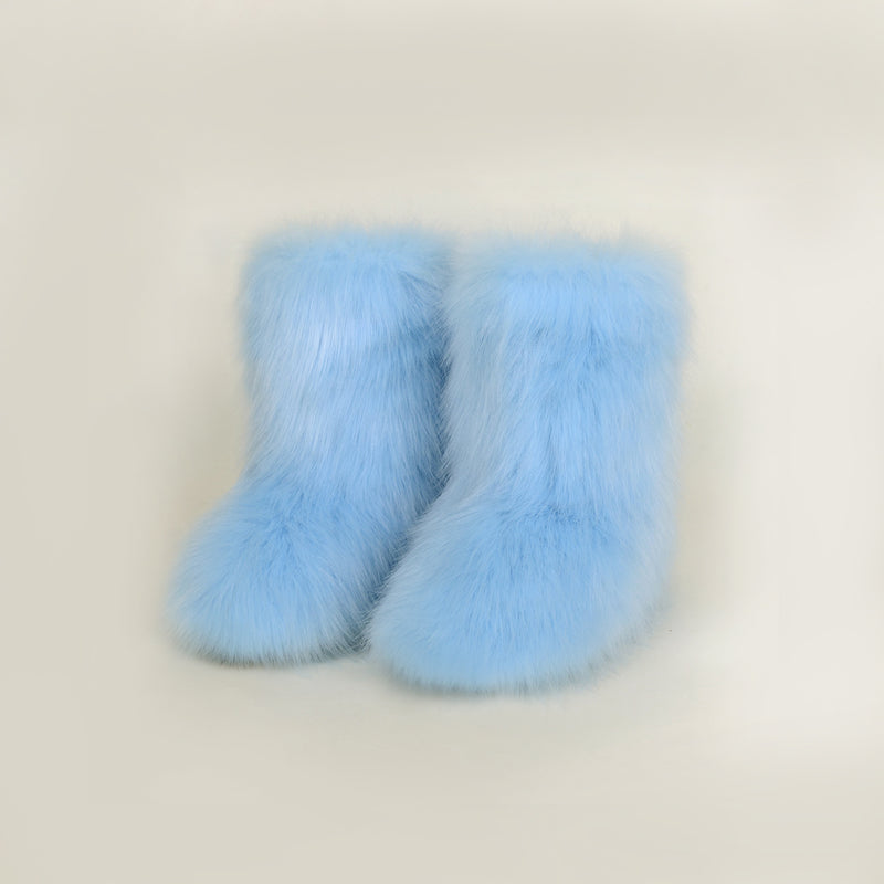 Hazel Blues® |  Thermal Fuzzy Platform Boots