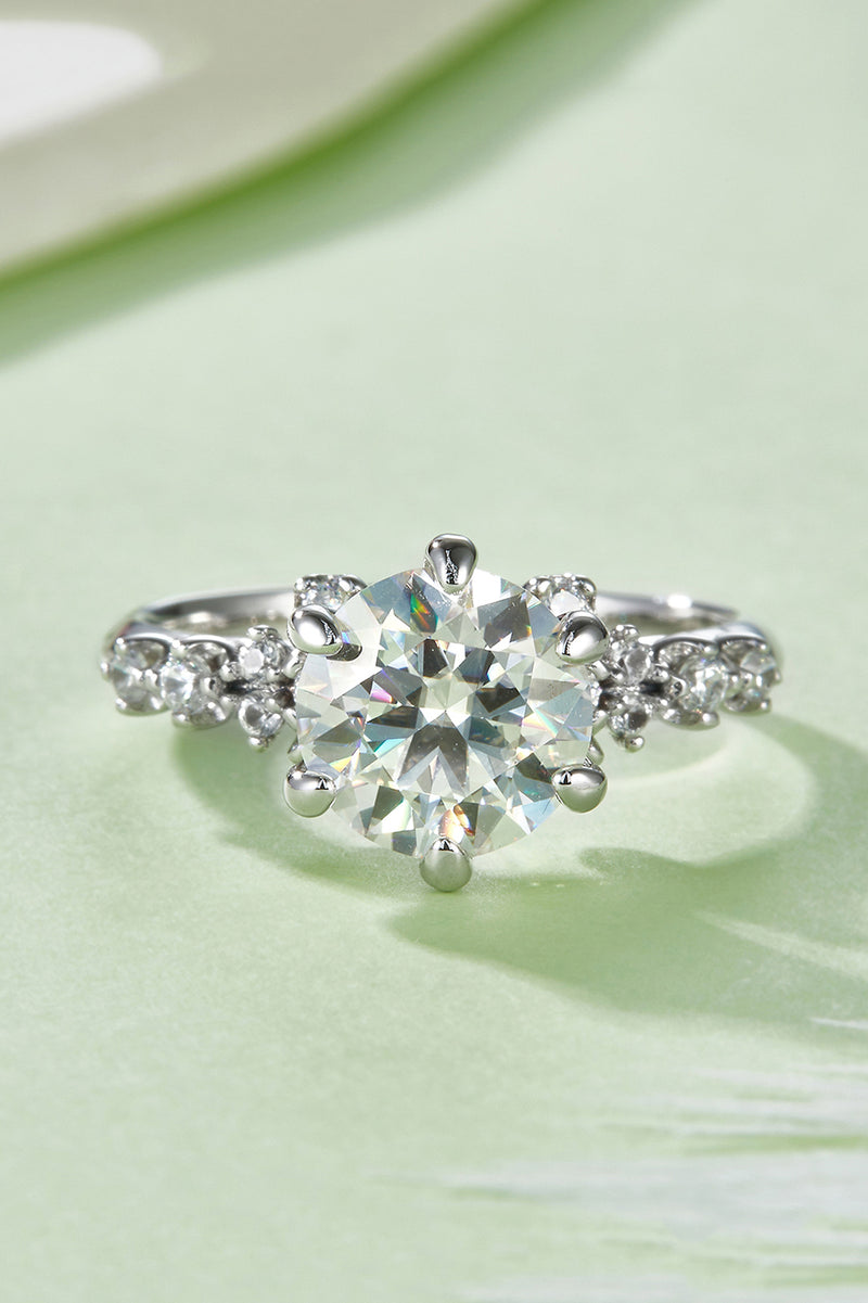 Hazel Blues® |  2 Carat Moissanite 925 Sterling Silver Ring