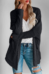 Hazel Blues® |  Double Take Pocketed Open Front Long Sleeve Cardigan