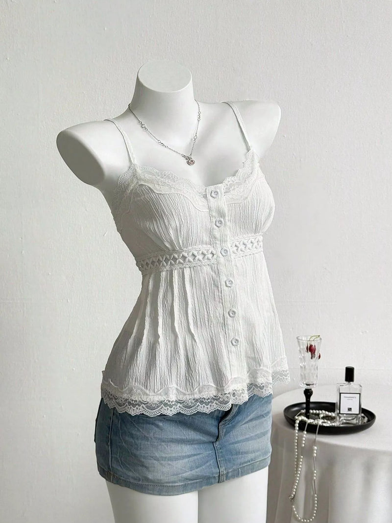 Lace Trim Cami – Hazel Blues®