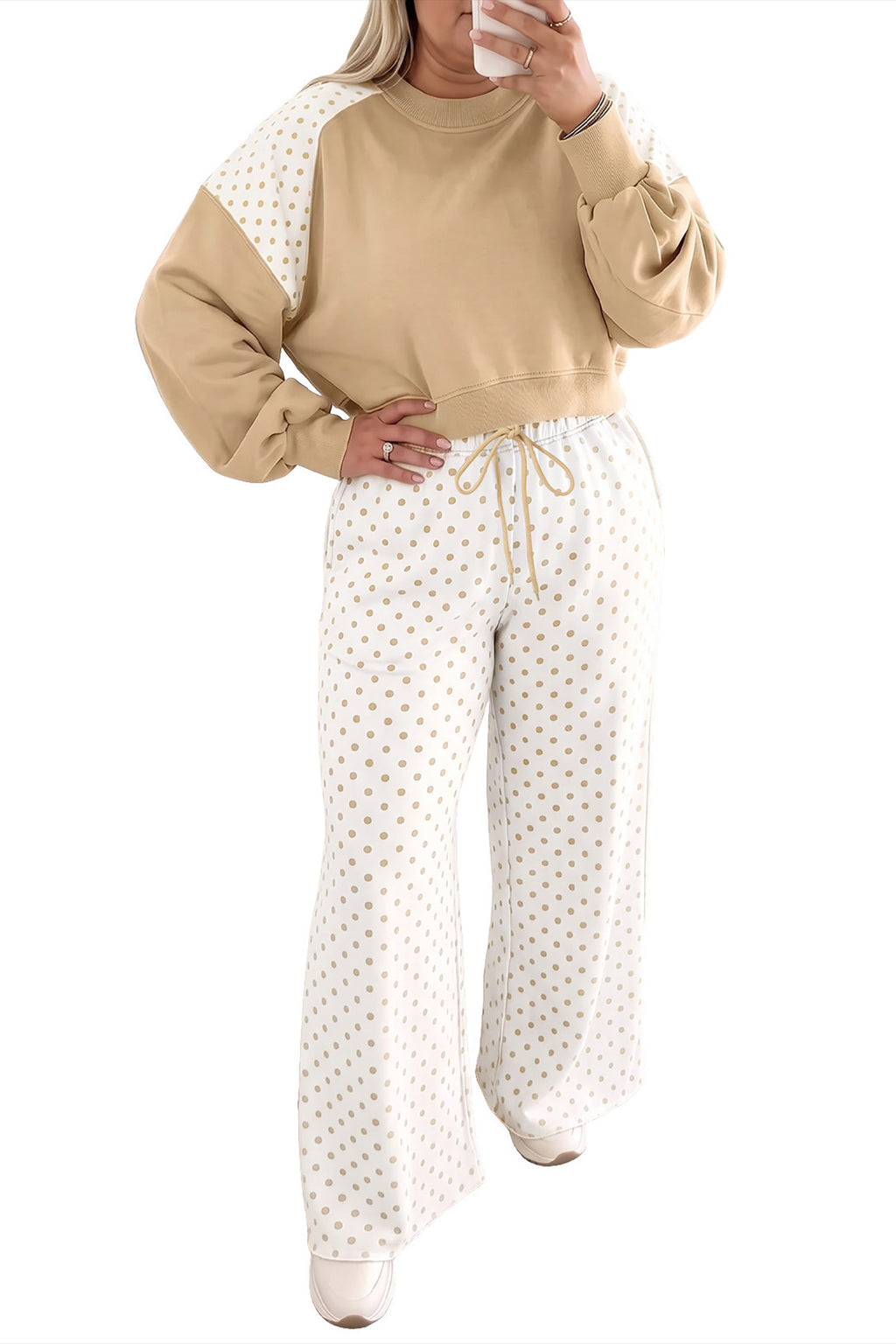 Oakley Tate Khaki Polka Dot Pants Set