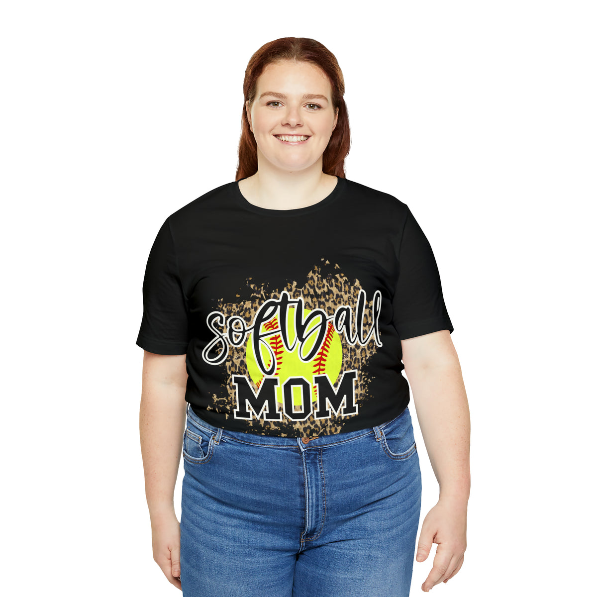 Hazel Blues® |  Softball Mom Leopard Graphic Tee