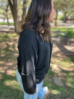 Hazel Blues® |  PREORDER: Best Selling Elliott Exposed Seam Sweatshirt in Five Colors