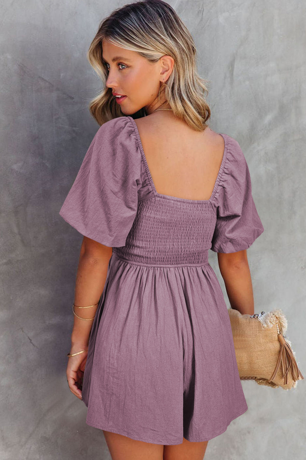 Isla Noelle Purple Romper