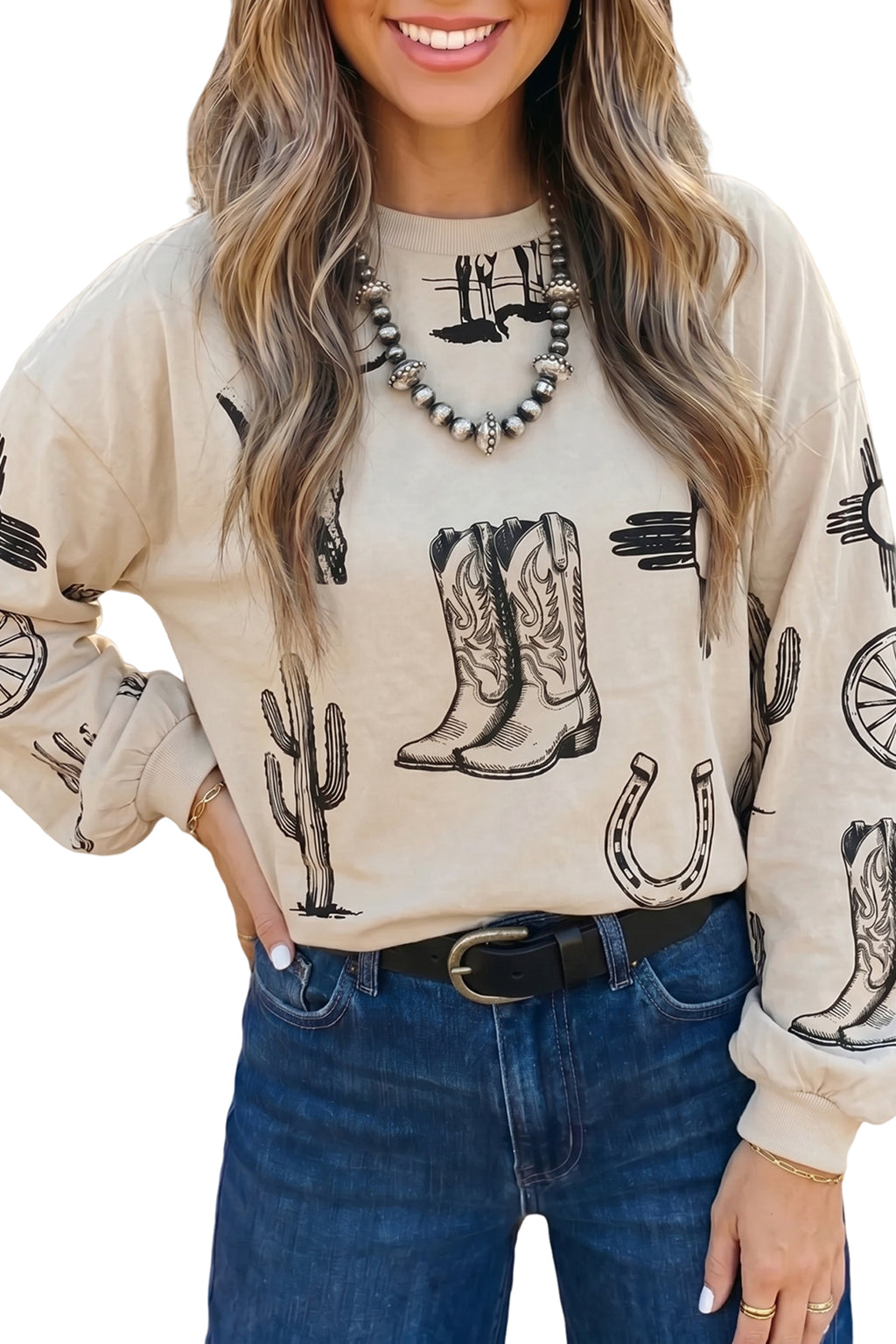 Josie Jane Western Print Top