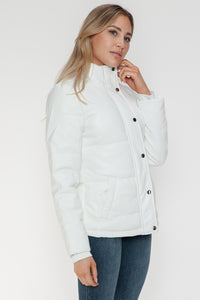 Hazel Blues® |  YMI Pocketed Zip Up Turtleneck Puffer Jacket