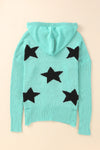 Hazel Blues® |  Distressed Drawstring Long Sleeve Hooded Sweater