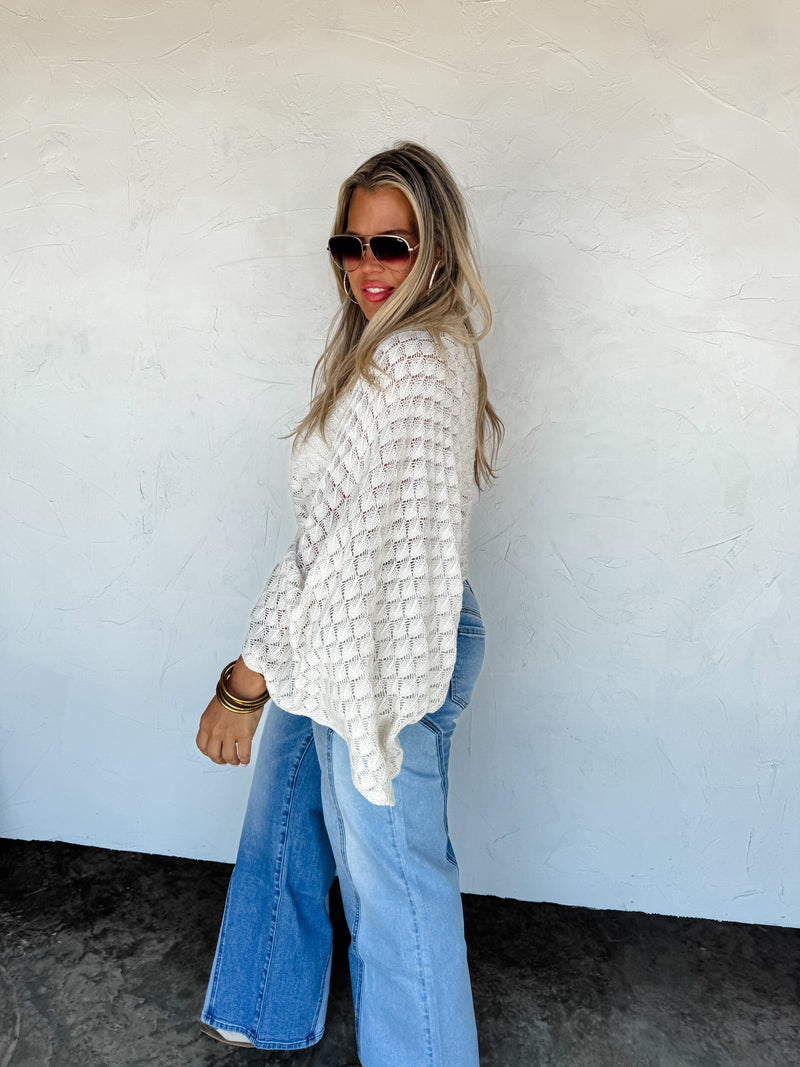 Hazel Blues® |  PREORDER- FREE SPIRIT BELL SLEEVE TOP