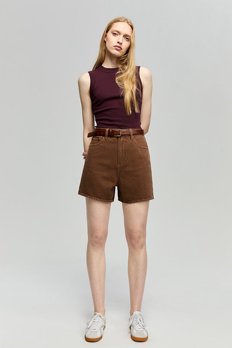 Easy Buckle Shorts HJ820 - Brown Sugar Again