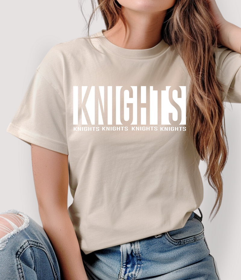 Hazel Blues® | Knights Stacked Football: TEE