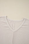 Hazel Blues® |  Side Slit V-Neck Long Sleeve Top