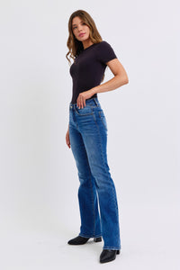 Hazel Blues® |  Judy Blue Run Mid-Rise Bootcut Jeans with Thermal Lining