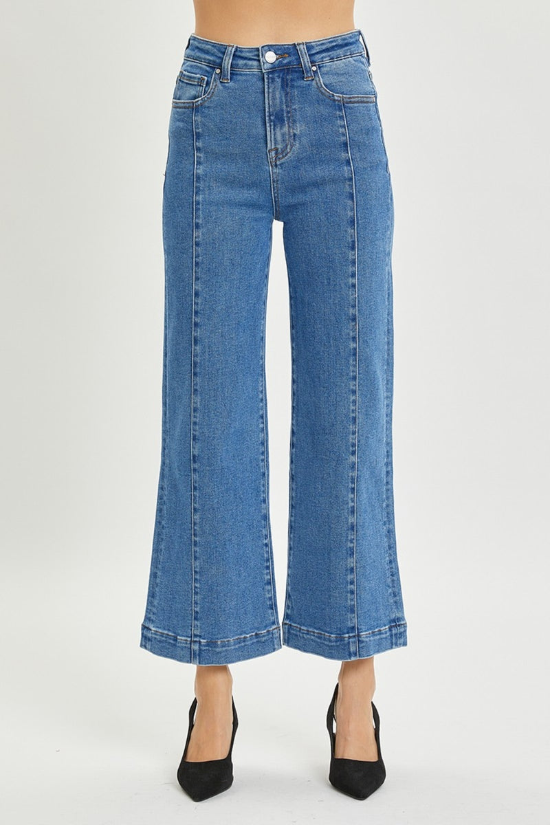 Hazel Blues® |  RISEN High Rise Wide Leg Jeans