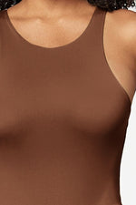 Hazel Blues® |  Round Neck Wide Strap Bodysuit